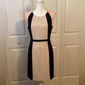 Tahari - Tan & Black with touch of Peach Size 8